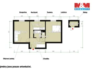 Prodej bytu 2+1, Kryry, Za Stodolami, 52 m2