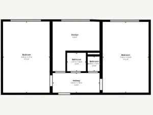 Pronájem bytu 2+1, Mělník, Sídl. Střed, 52 m2