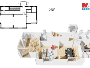 Prodej rodinného domu, Mnichovice - Božkov, Nad rybníkem, 312 m2