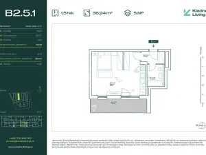 Prodej bytu 1+kk, Kladno, Pražská, 35 m2