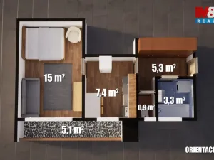 Prodej bytu 1+1, Dymokury - Svídnice, 31 m2