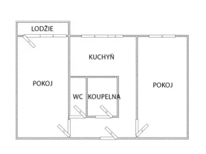 Prodej bytu 2+1, Chomutov, Holešická, 62 m2