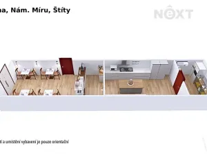 Prodej podílu restaurace, Štíty, nám. Míru, 59 m2