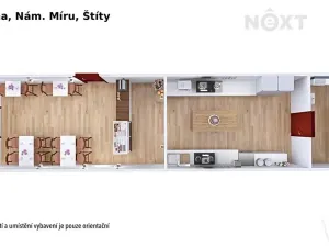Prodej podílu restaurace, Štíty, nám. Míru, 59 m2