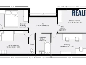Pronájem rodinného domu, Třebíč, Kpt. Nálepky, 209 m2