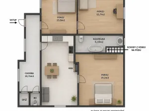 Prodej rodinného domu, Kladno, Buštěhradská, 91 m2