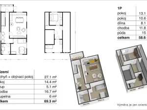 Prodej rodinného domu, Vítězná, 100 m2
