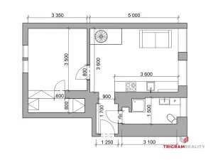 Pronájem bytu 2+1, Hradec Králové - Pražské Předměstí, Dobrovského, 56 m2