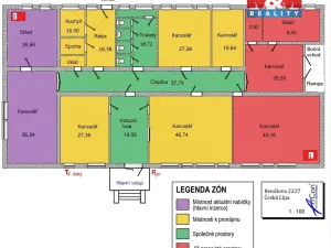 Pronájem kanceláře, Česká Lípa, Bendlova, 64 m2