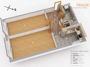 Prodej bytu 2+1, Praha - Vokovice, Tobrucká, 51 m2