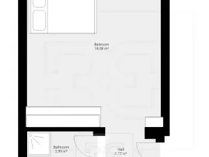 Pronájem bytu 1+kk, Praha - Strašnice, Za poštou, 25 m2