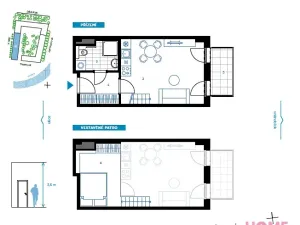 Pronájem bytu 1+kk, Praha - Holešovice, V háji, 37 m2