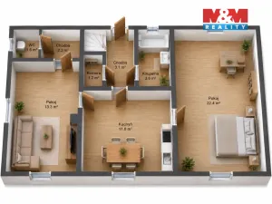 Prodej rodinného domu, Český Krumlov - Nové Spolí, Potoční, 105 m2