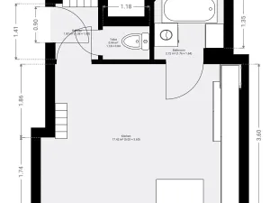 Pronájem bytu 1+kk, Brno, Staňkova, 25 m2