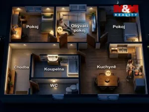 Prodej bytu 3+1, Lovosice, Terezínská, 74 m2
