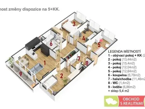 Prodej bytu 4+1, Praha, Hudečkova, 120 m2