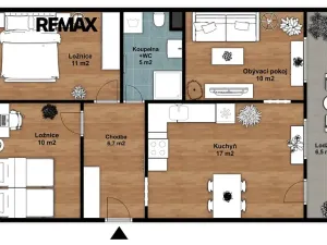 Pronájem bytu 3+1, Praha - Nusle, Kotorská, 60 m2