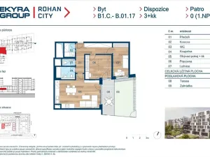 Prodej bytu 3+kk, Praha - Karlín, Sokolova, 80 m2