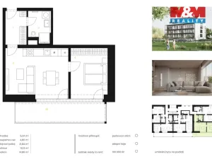 Prodej bytu 2+kk, Předboj, Ke Tvrzi, 48 m2