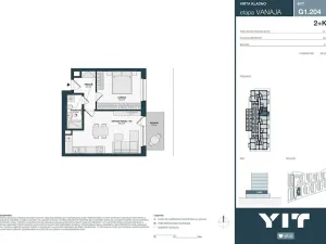 Prodej bytu 2+kk, Kladno, Unhošťská, 48 m2