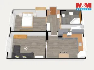 Prodej bytu 2+1, Chodov, Horní, 60 m2