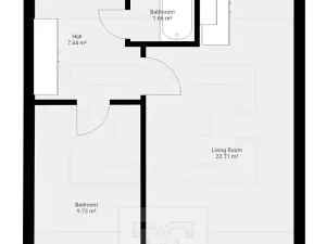 Pronájem bytu 2+kk, Příbram, Slunná, 42 m2