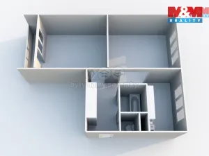 Pronájem bytu 2+1, Chomutov, Blatenská, 51 m2