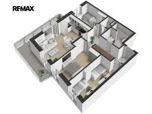 Pronájem bytu 4+kk, Brandýs nad Labem-Stará Boleslav, Josefa Truhláře, 83 m2