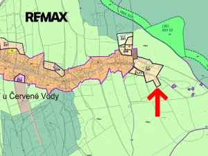 Prodej pozemku pro bydlení, Červená Voda, 1745 m2
