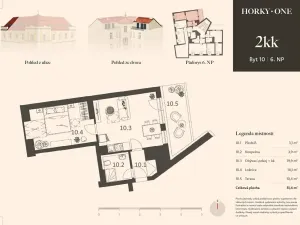 Prodej bytu 2+kk, Praha - Nusle, V Horkách, 41 m2