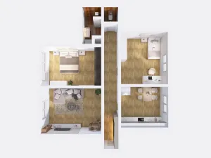 Prodej bytu 3+1, Luká, 70 m2