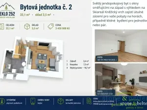 Prodej bytu 1+kk, Vrchlabí, Peklo, 27 m2