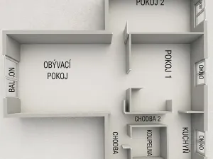 Prodej bytu 3+1, Hodonín, 64 m2