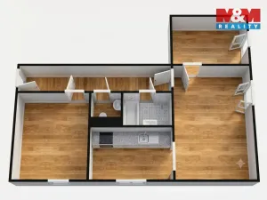 Prodej bytu 3+1, Nová Ves, 55 m2