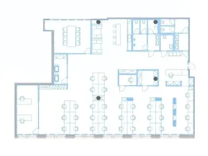 Pronájem kanceláře, Praha - Holešovice, Veletržní, 380 m2