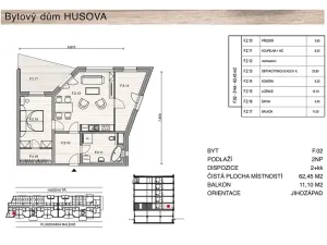 Prodej bytu 3+kk, České Budějovice, Plukovníka Malého, 62 m2