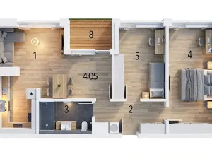 Prodej bytu 3+kk, Luhačovice, Zatloukalova, 74 m2