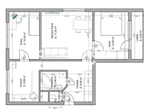 Pronájem bytu 3+1, Pardubice, Jana Zajíce, 74 m2