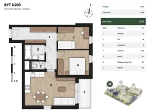 Prodej bytu 3+kk, Praha, 63 m2