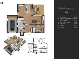 Prodej rodinného domu, Velké Popovice, U Školky, 190 m2