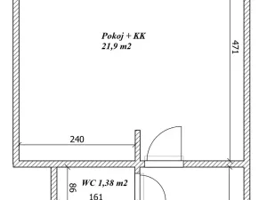 Prodej bytu 1+kk, Brno, Blatnická, 31 m2
