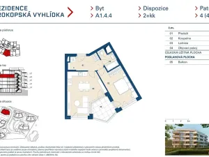 Prodej bytu 2+kk, Praha - Jinonice, Radlická, 50 m2