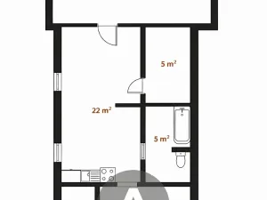 Prodej bytu 2+kk, Šitbořice, Přátelství, 53 m2