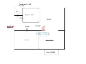 Pronájem bytu 2+1, Ostrava, Gerasimovova, 52 m2