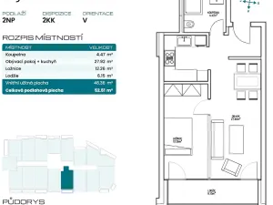 Prodej bytu 2+kk, Mladá Boleslav, Tovačovského, 46 m2