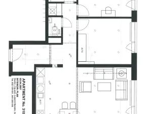 Pronájem bytu 2+kk, Brno, Kosmova, 62 m2