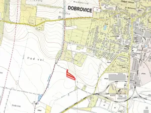 Prodej pole, Dobrovice, 3441 m2