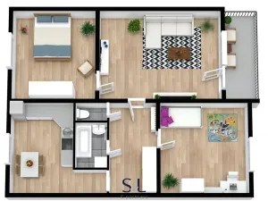 Prodej bytu 3+1, Příšovice, 74 m2