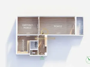 Pronájem bytu 2+1, Ostrava, Rabasova, 54 m2