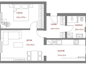 Pronájem bytu 2+1, Strakonice - Strakonice II, Dukelská, 58 m2